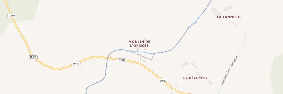 Plan du 52 Moulin de l’Ormois à Coulonges-sur-Sarthe
