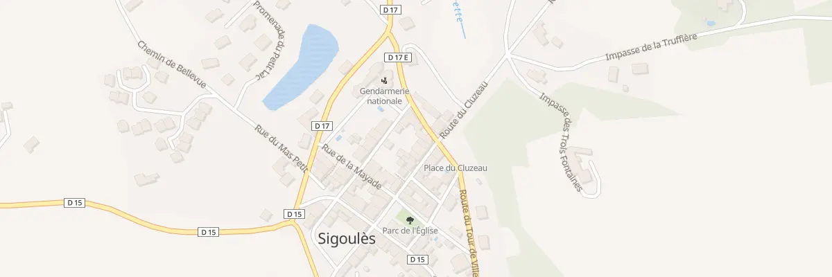 Plan du 1 Rue de Caillaud à Sigoulès-et-Flaugeac