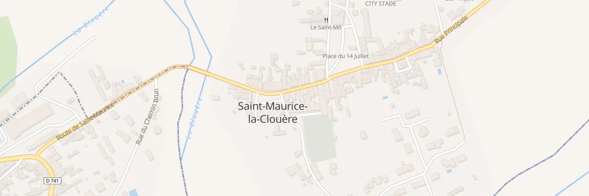 Plan du 9 Rue Principale à Saint-Maurice-la-Clouère