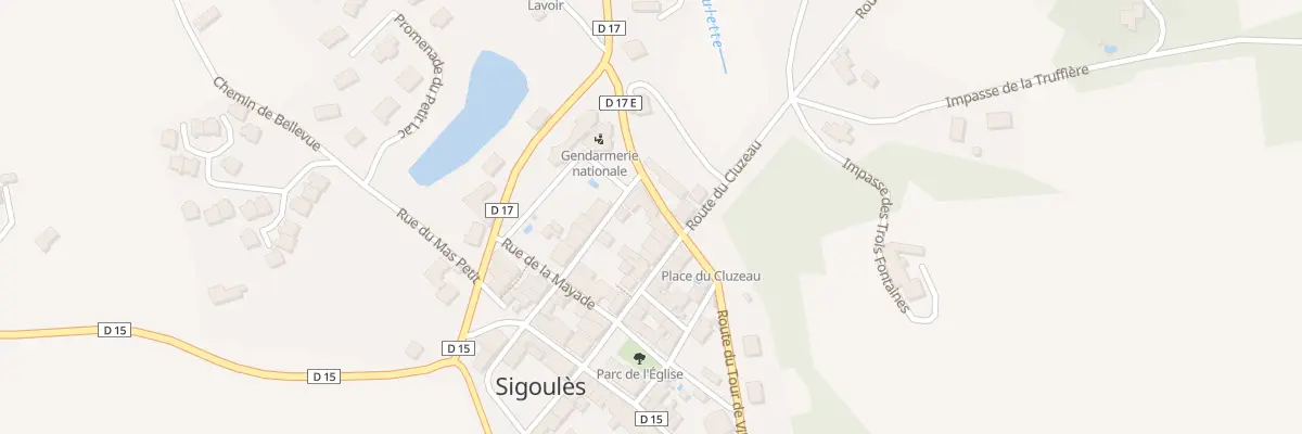 Plan du 3 Rue de Caillaud à Sigoulès-et-Flaugeac