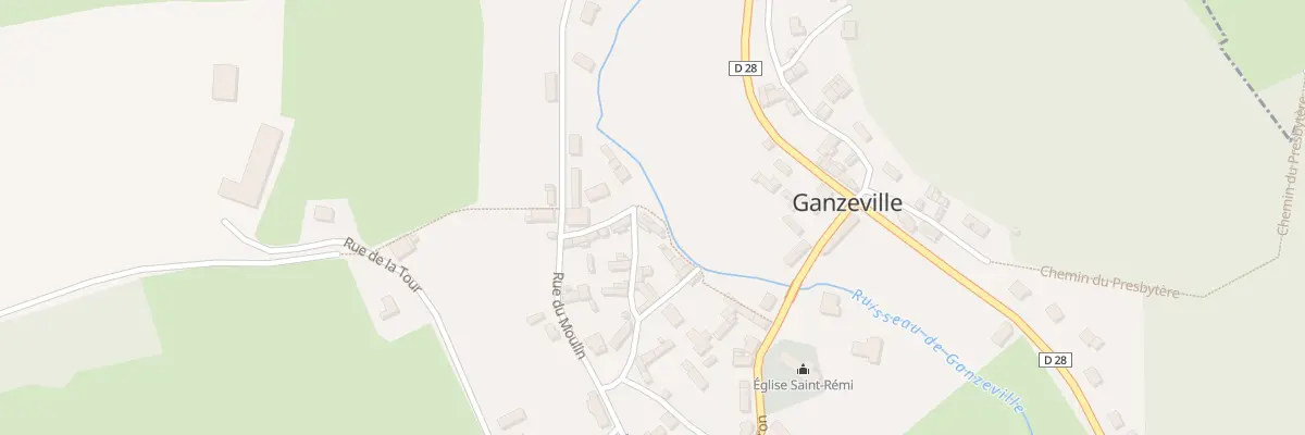 Plan du 5 Sen de la Riviere à Ganzeville