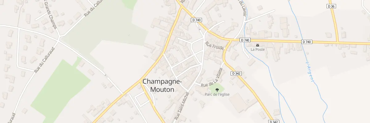 Plan du 3 Rue des Salines à Champagne-Mouton