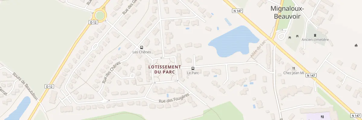 Plan du 8 Pl des Acacias à Mignaloux-Beauvoir