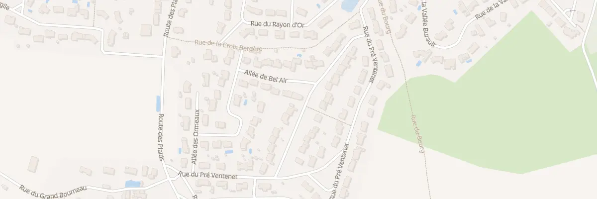 Plan du 1 All de Bel Air à Nouaillé-Maupertuis