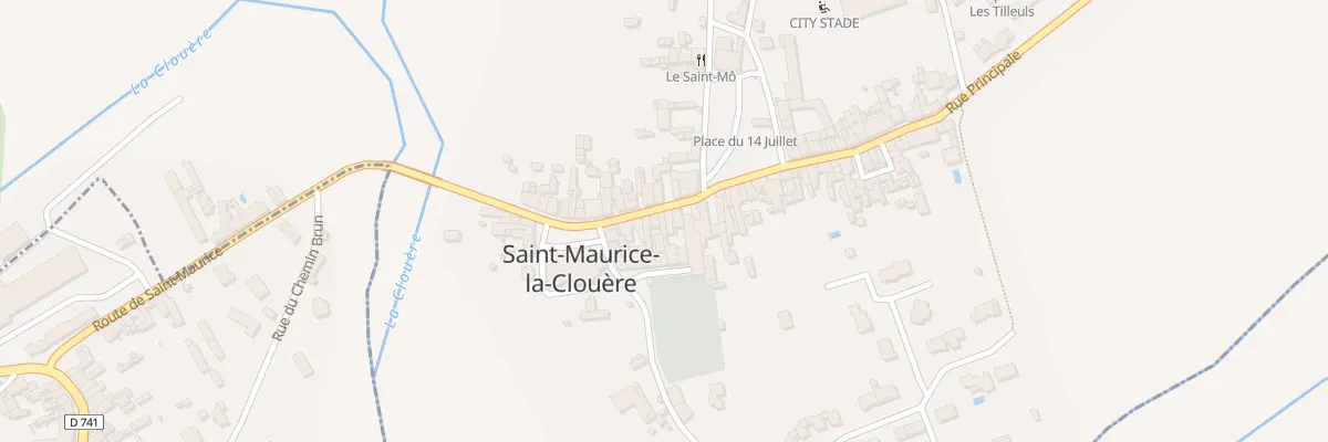 Plan du 17 Rue Principale à Saint-Maurice-la-Clouère