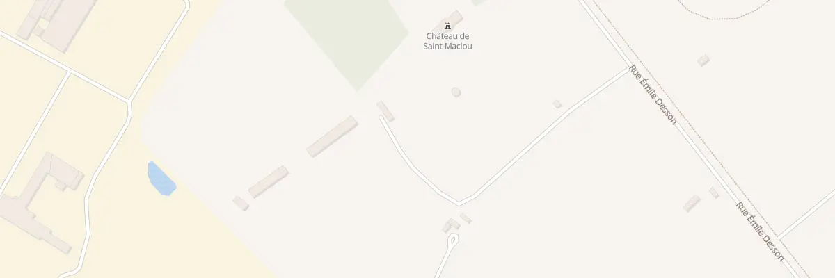 Plan du 2B Château de Saint Maclou à Saint-Maclou
