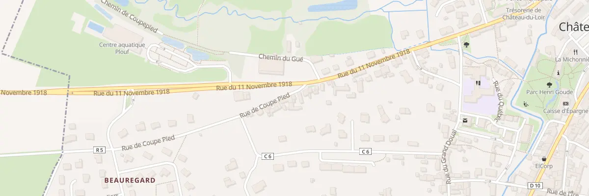 Plan du 5 Rue de Coupe Pied à Montval-sur-Loir