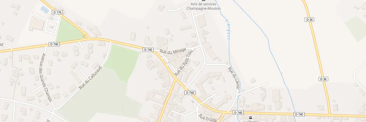 Plan du 3 Rue du Petit Trou à Champagne-Mouton