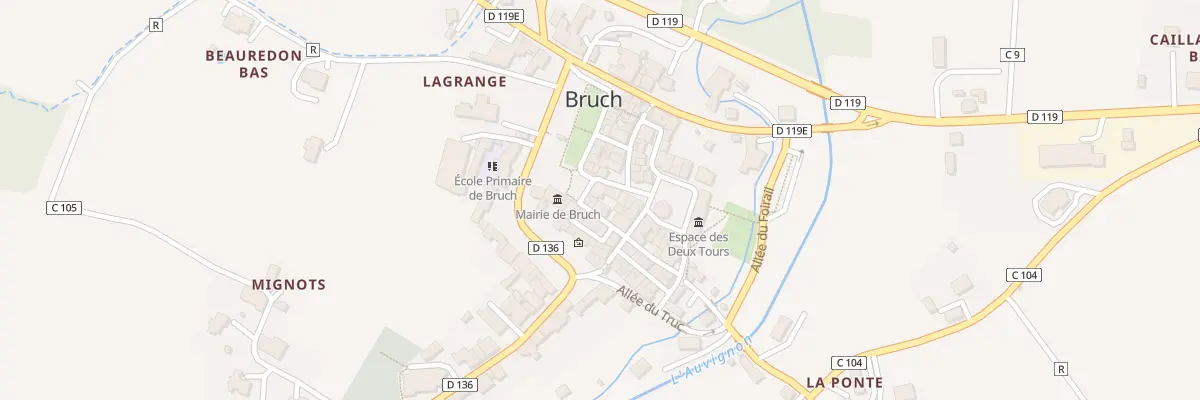 Plan du 34 Pl Bertrand de Lamothe à Bruch