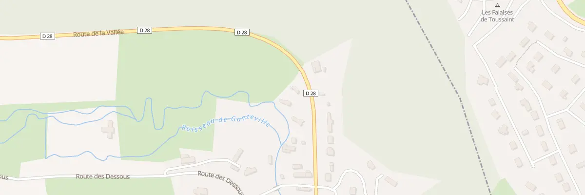 Plan du 2 Rte de la Vallee à Ganzeville