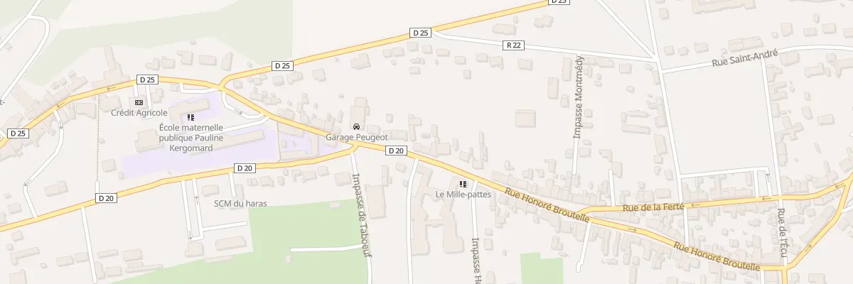 Plan du 82 Rue Honoré Broutelle à Montfort-le-Gesnois