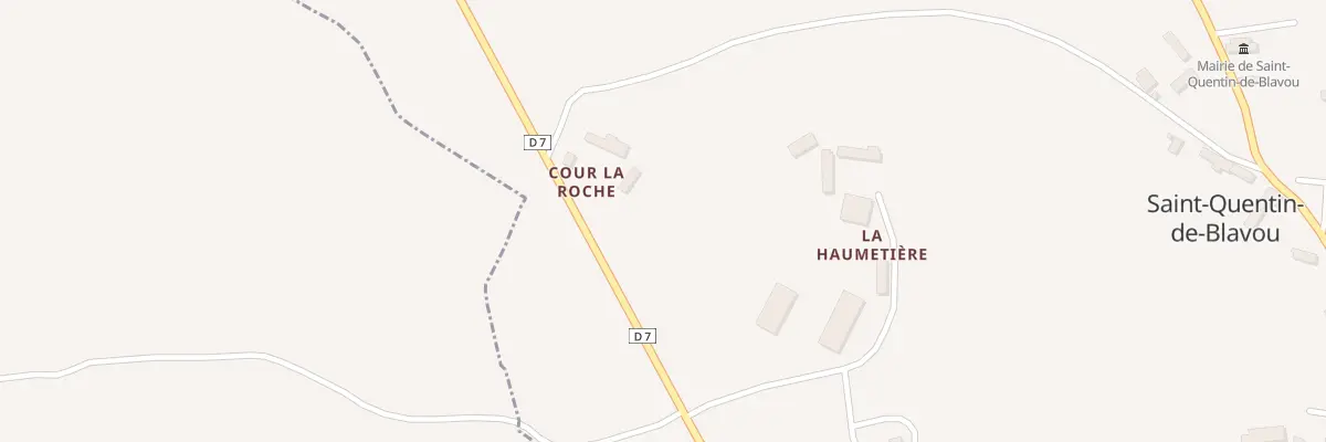 Plan du 40 La Cour de la Roche à Saint-Quentin-de-Blavou