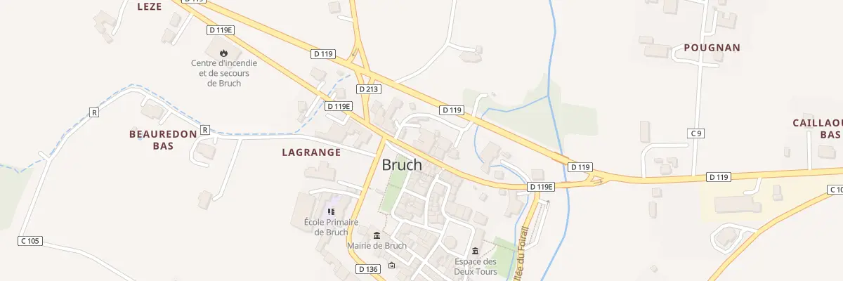 Plan du 240 All du Paravis à Bruch
