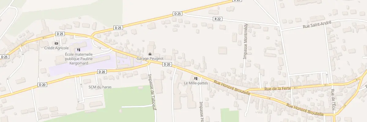 Plan du 80 Rue Honoré Broutelle à Montfort-le-Gesnois