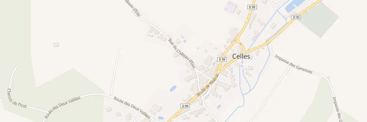 Plan du 5 Le Bourg à Celles