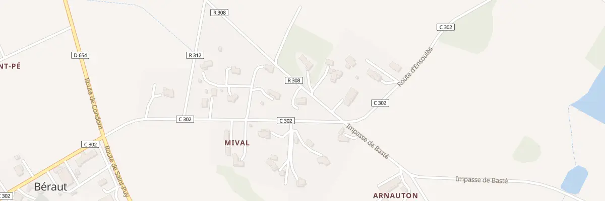 Plan du 89 Imp de la Bosquette à Béraut