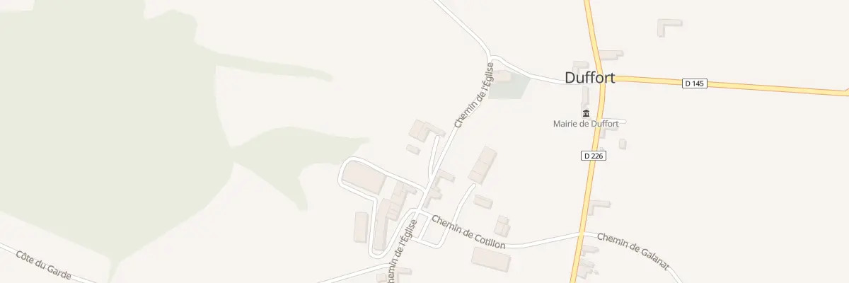 Plan du 310 Che de l’Église à Duffort
