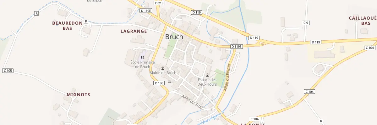 Plan du 33 Pl Bertrand de Lamothe à Bruch