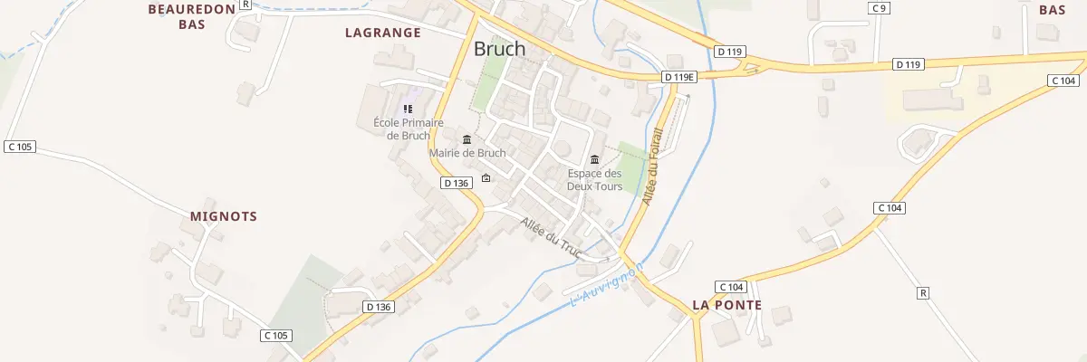Plan du 46 Rue Arnaud Grasie du Fossat à Bruch