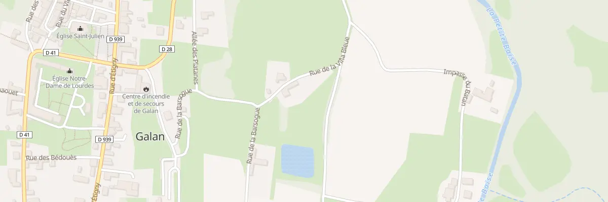 Plan du 2 Rue de la Villa Bleue à Galan