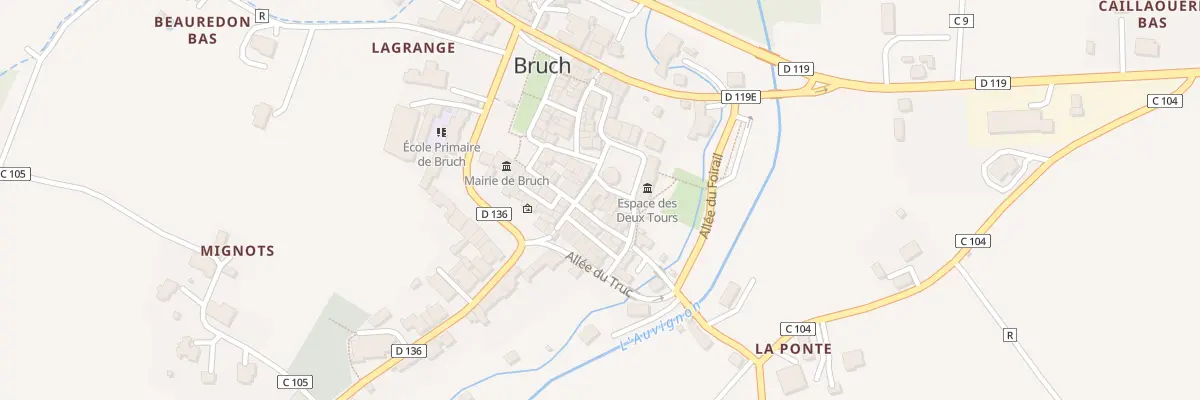 Plan du 60 Pl Bertrand de Lamothe à Bruch
