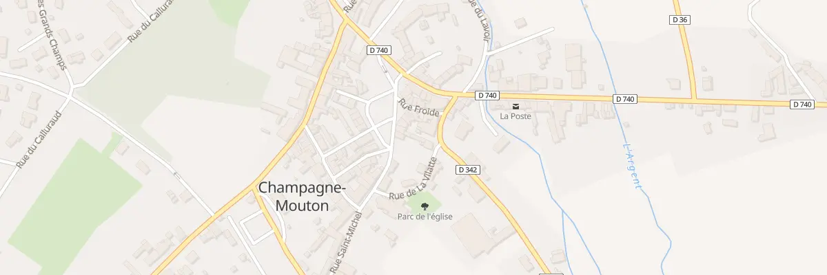 Plan du 11 Pl des Halles à Champagne-Mouton