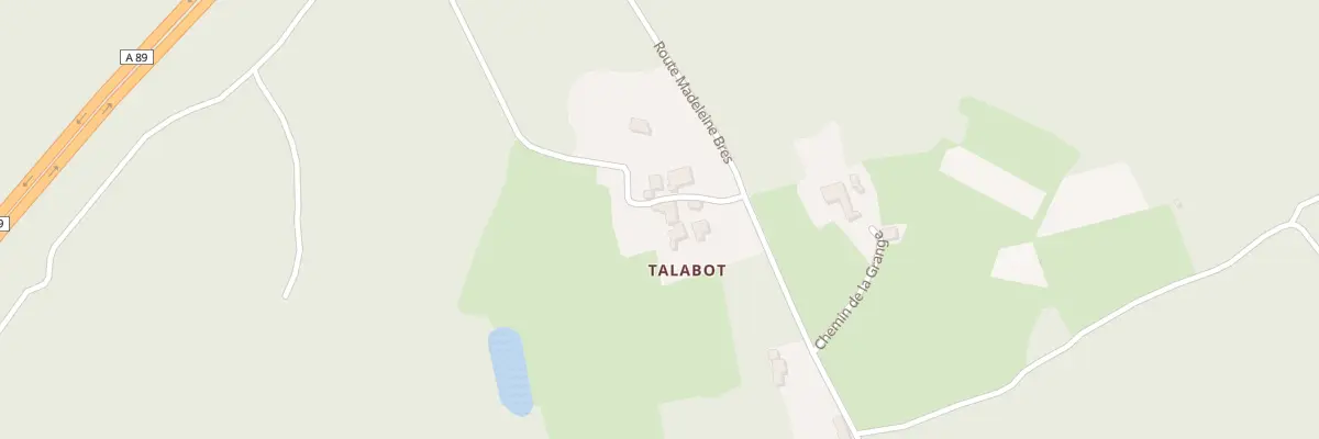 Plan du 1076 Talabot à Sourzac