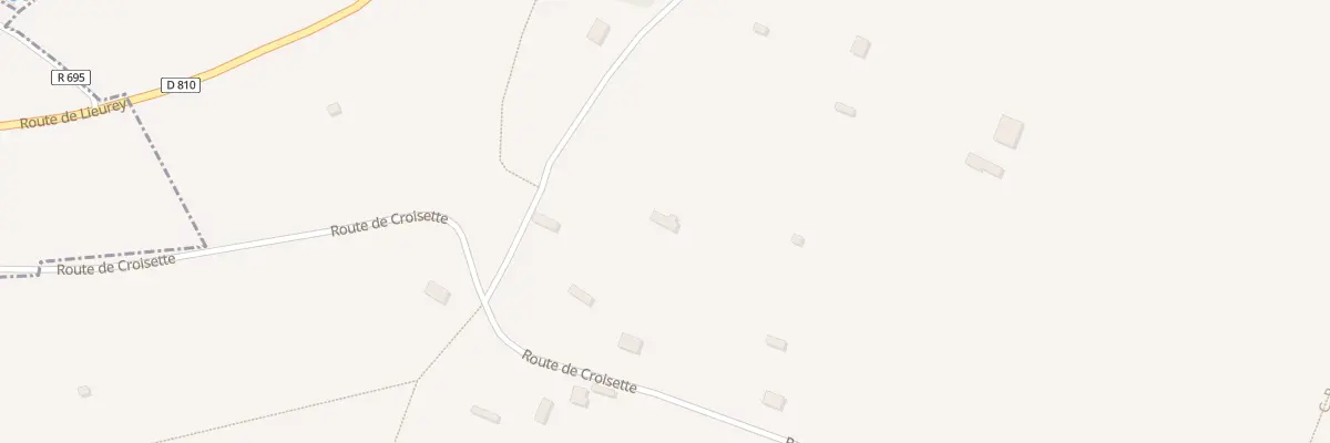 Plan du 2684 Rte de Croisette à Morainville-Jouveaux