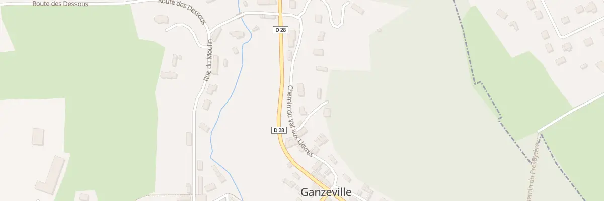 Plan du 13 Che du Val aux Lievres à Ganzeville