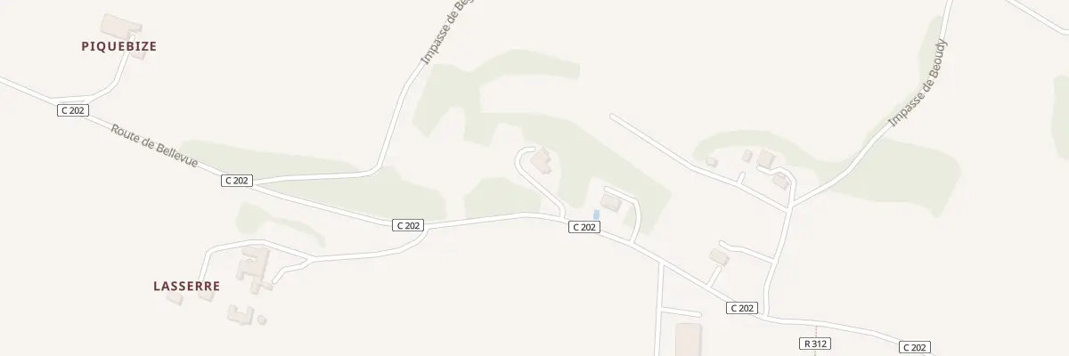 Plan du 1747 Rte de Bellevue à Béraut