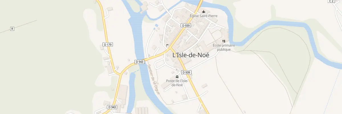 Plan du 28 Av Georges Clémenceau à L’Isle-de-Noé