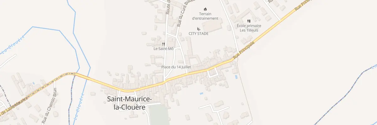 Plan du 3 Rue de Bellabre à Saint-Maurice-la-Clouère