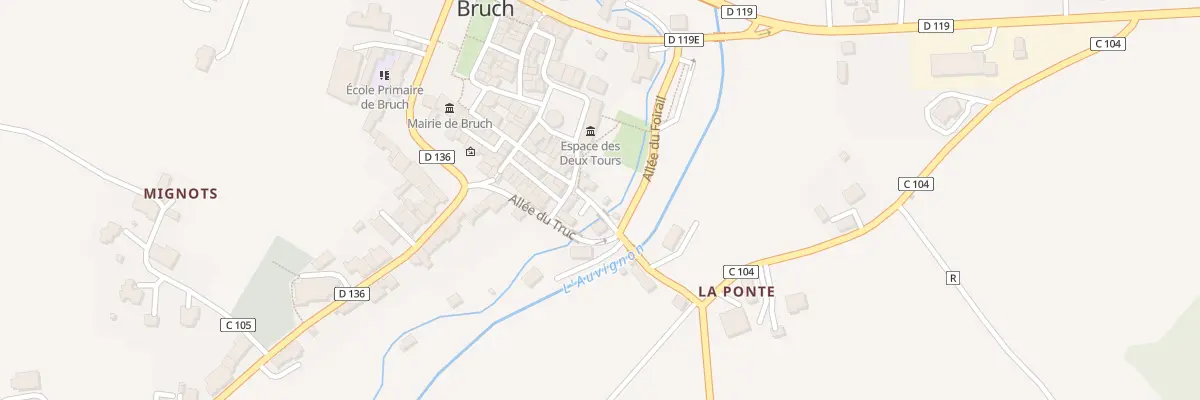 Plan du 42 Che de Caillavère à Bruch