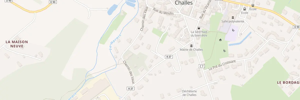 Plan du 4B Che du Moulin de la Bruyere à Challes