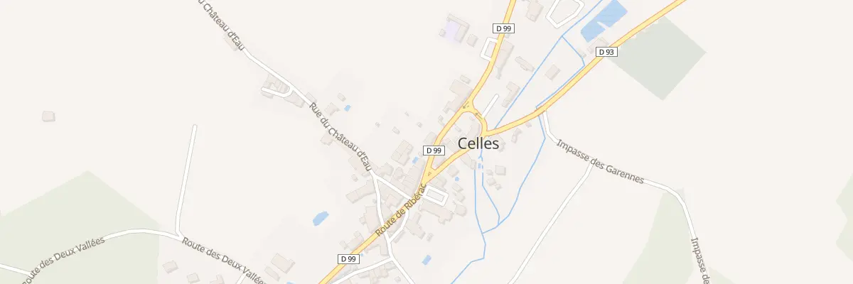 Plan du 29 Le Bourg à Celles