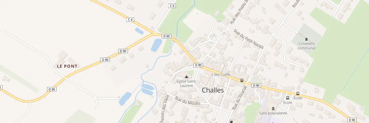 Plan du 6 Rue de la Fontaine à Challes