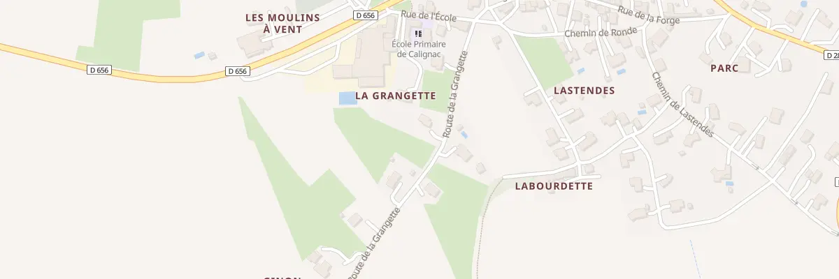 Plan du 156 Rte de la Grangette à Calignac