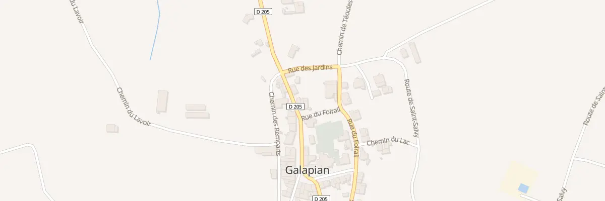 Plan du 3 Rue du Foirail à Galapian