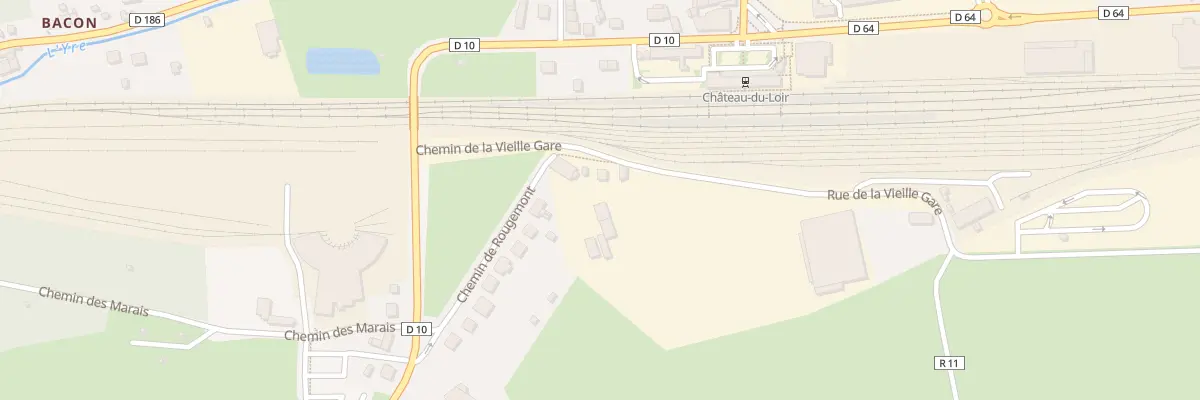 Plan du 9001 Rue de la Vieille Gare à Montval-sur-Loir