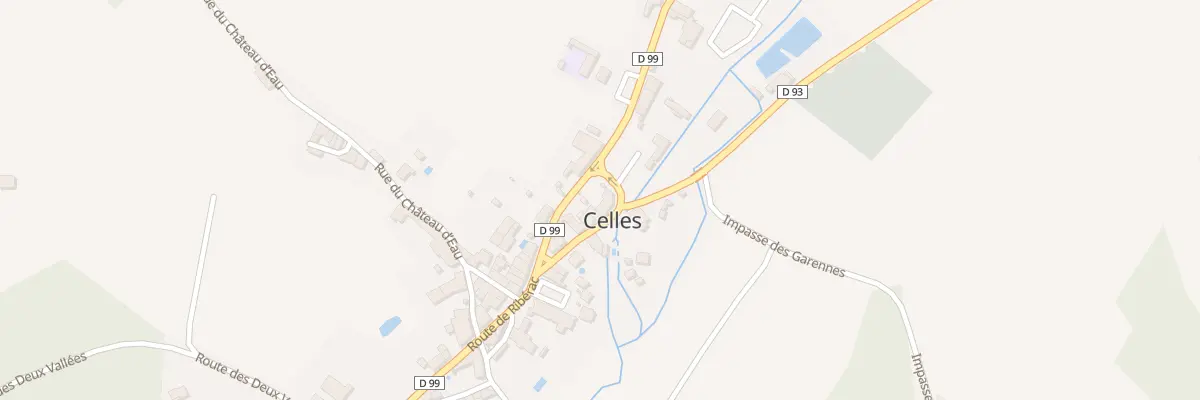 Plan du 38 Le Bourg à Celles