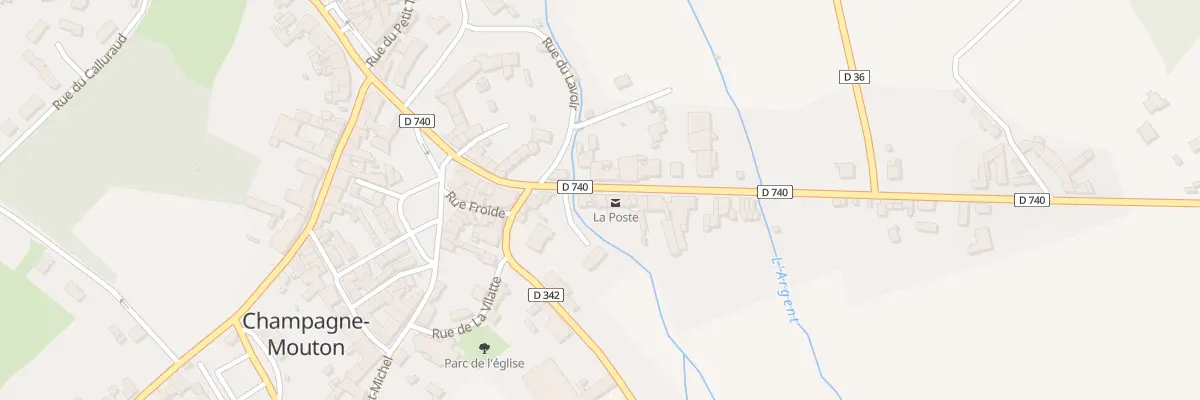 Plan du 4 Av de la Garenne à Champagne-Mouton