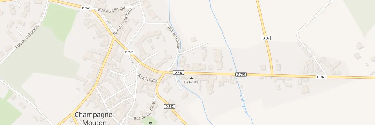 Plan du 3 Av de la Garenne à Champagne-Mouton