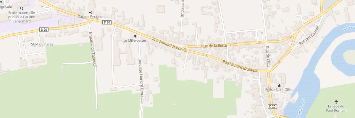 Plan du 35 Rue Honoré Broutelle à Montfort-le-Gesnois