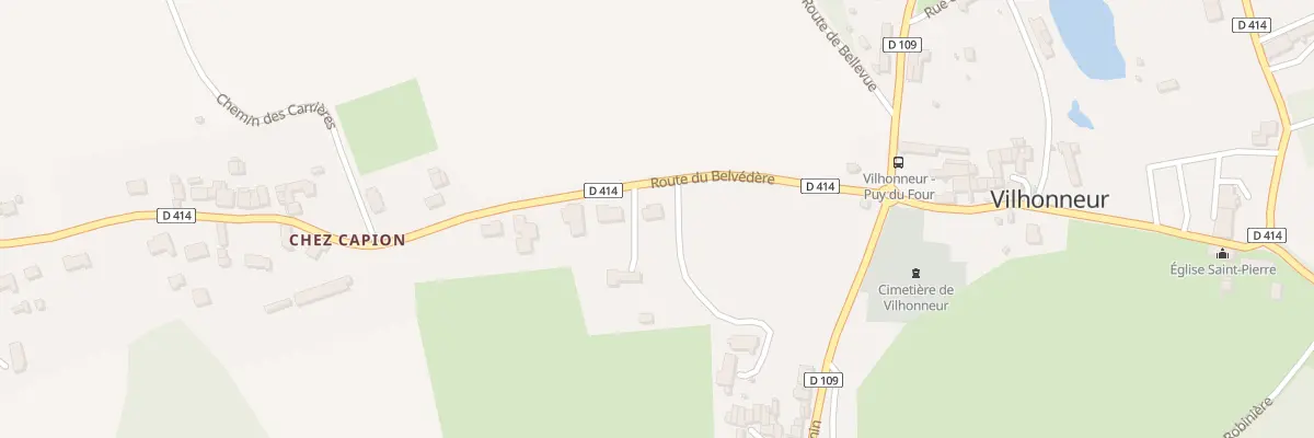Plan du 1 Rte du Belvedere à Moulins-sur-Tardoire