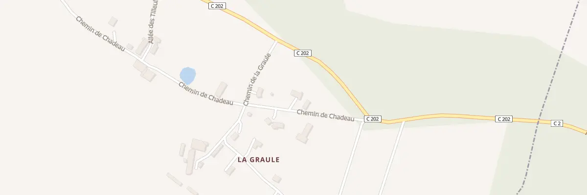 Plan du 899 Che de Chadeau à Lunas