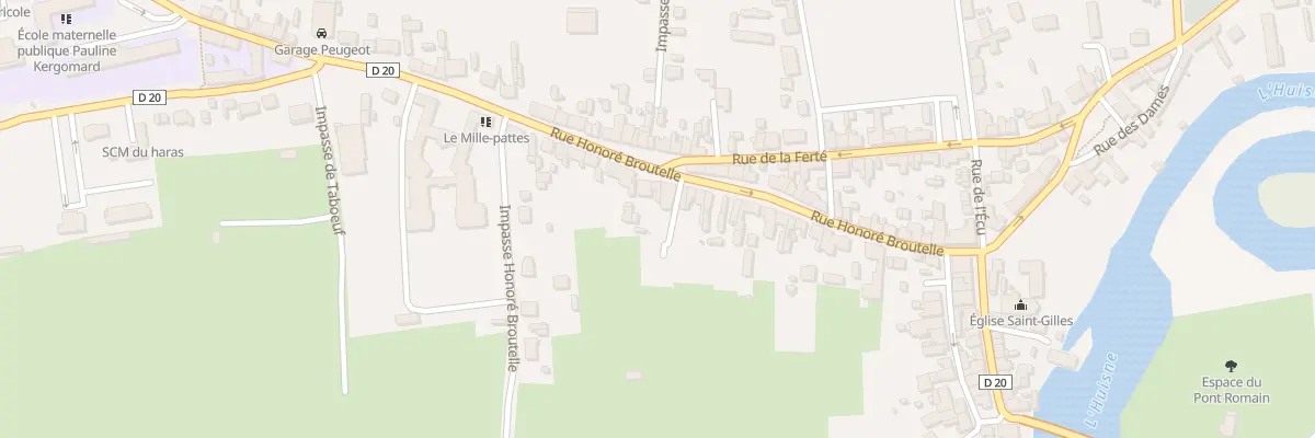 Plan du 33 Rue Honoré Broutelle à Montfort-le-Gesnois