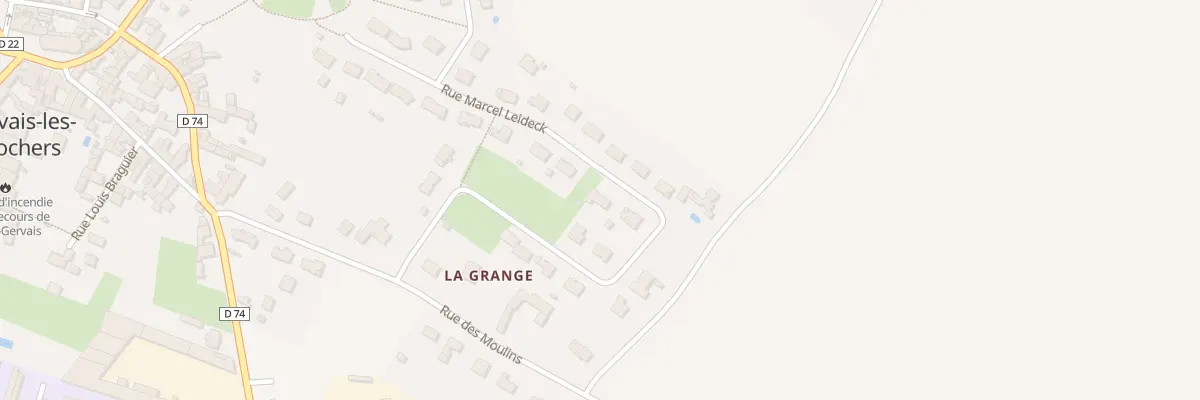Plan du 22 Rue Marcel Leideck à Saint-Gervais-les-Trois-Clochers