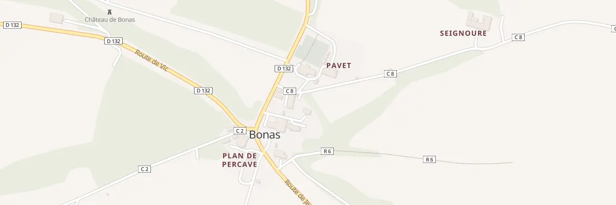Plan du 67 Rue des Fêtes à Bonas