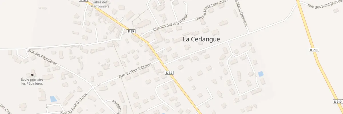 Plan du 11 Rue de Saint-Jean-des-Essarts à La Cerlangue