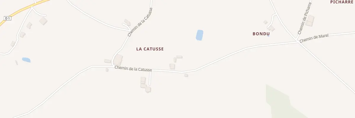 Plan du 425 Che de la Catusse à Bourgougnague